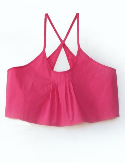 Crop Top in Cotone paracadute